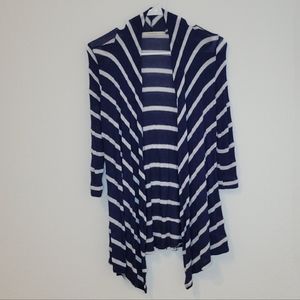 Women's Navy with White 3/4 Sleeve SizeM
